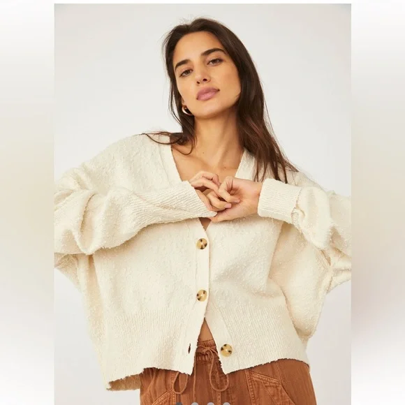 Free People Cream Knit Sweater - Picture 4 of 4